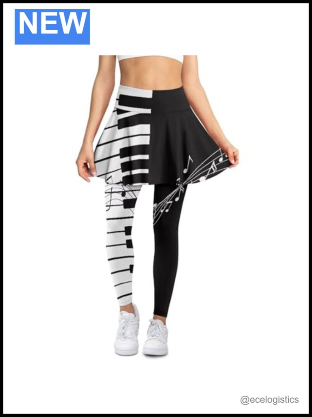 Athletic Skirt with Leggings High Waisted Skort Midi A-Line Tennis Golf